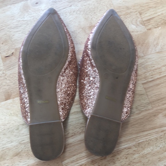 Lulus rose gold glitter slides - Picture 3 of 3